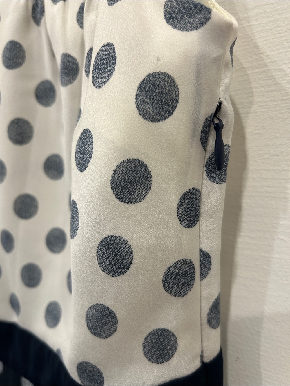 J Crew Navy Polka Dot Sleeveless Dress. Sz: 4-6 Based on an Educated Guess :-) - Picture 7 of 7
